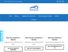 Tablet Screenshot of banskoproperties.com